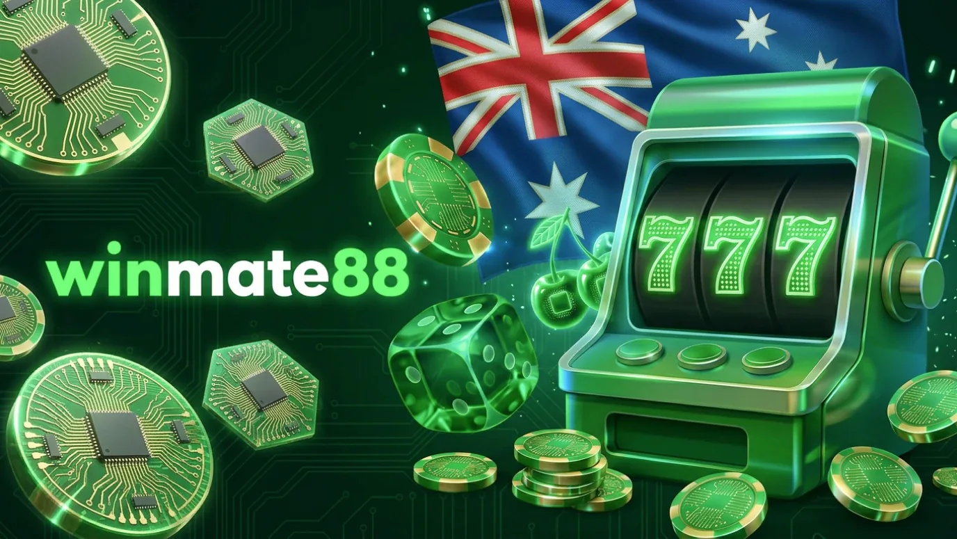 Winmate88 online casino banking page with PayID, POLi and card payment options